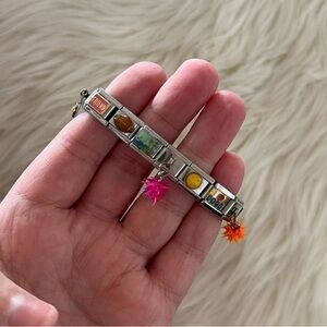 Vibrant Charm Bracelet with Colorful Accents